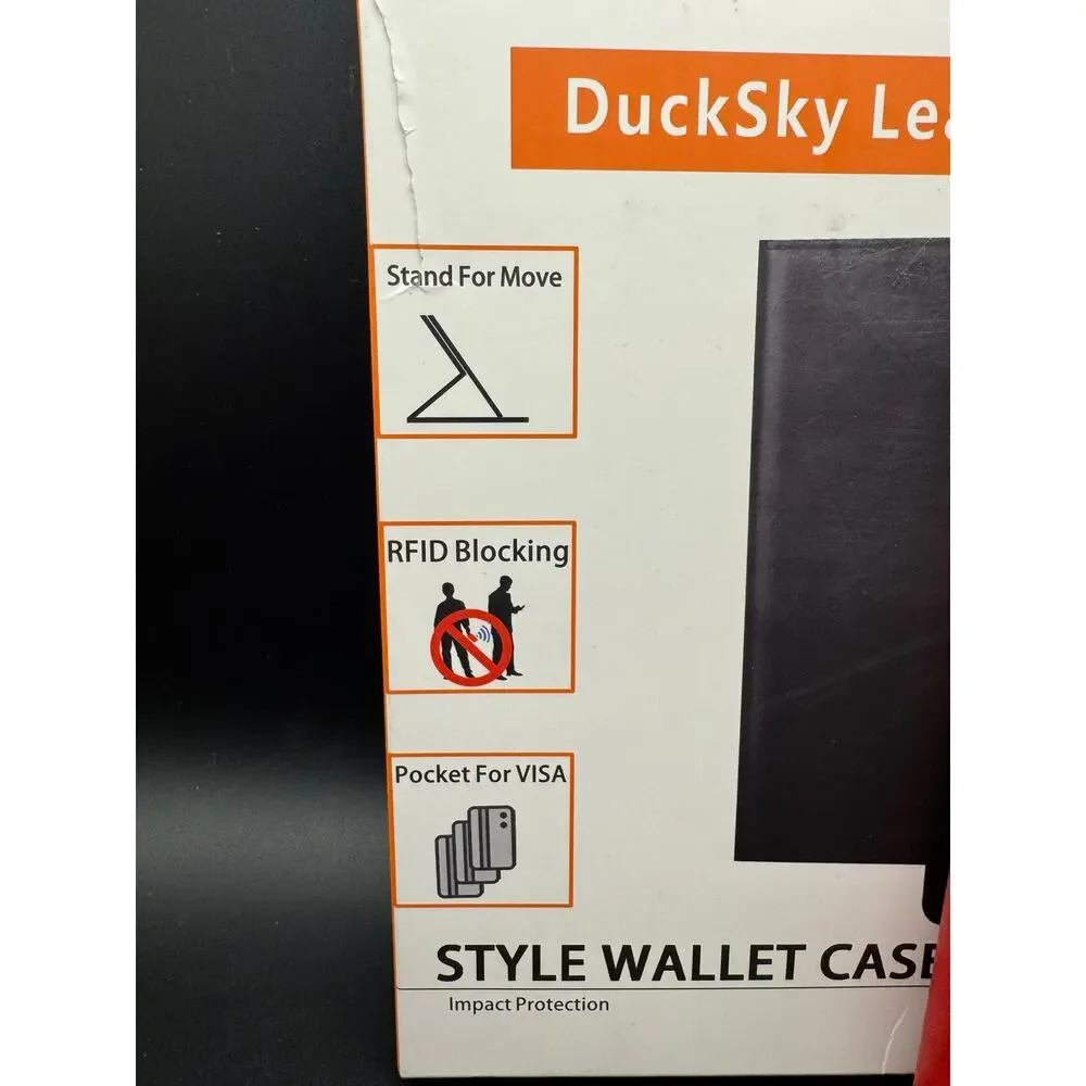 DuckSky Genuine Leather Wallet Stand For Move Case or your mobile device